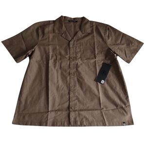 Backcountry Trailmix Camp Collar Button-Up In Fossil Mens Large